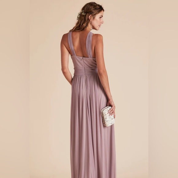 Birdy Grey KIKO DRESS MESH MAUVE LARGE NEW NWT BRIDESMAID WEDDING - Picture 3 of 6